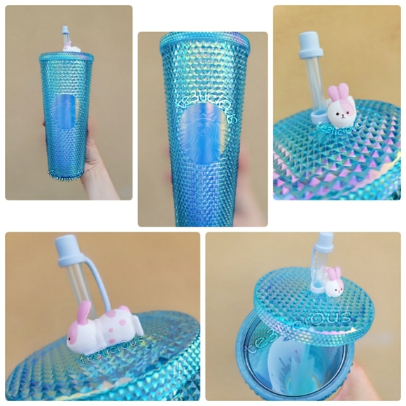 STARBUCKS IRIDESCENT BLUE MERMAID ACRYLIC TUMBLER - Picture 1 of 12